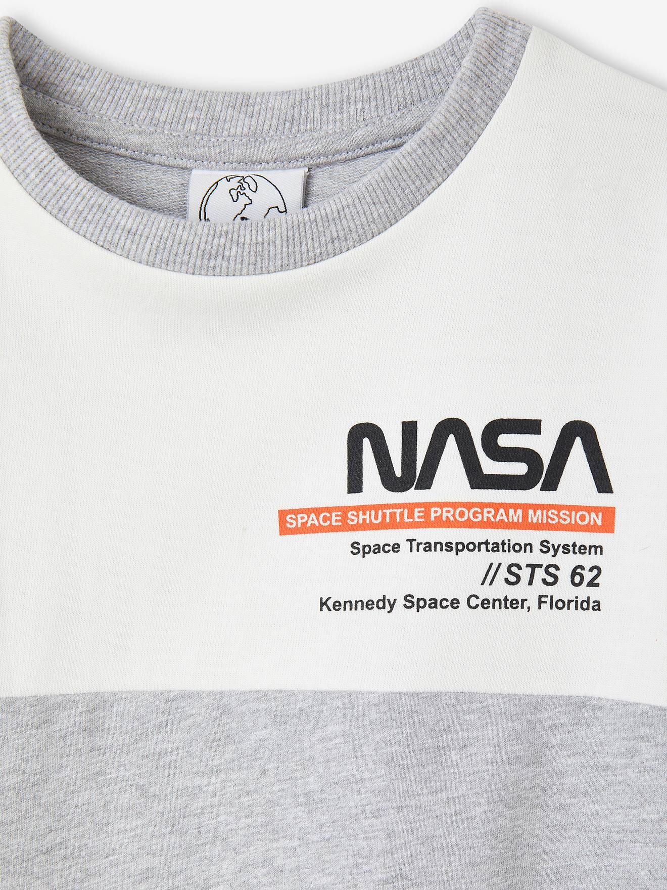 Moletom NASA® cinza mesclado