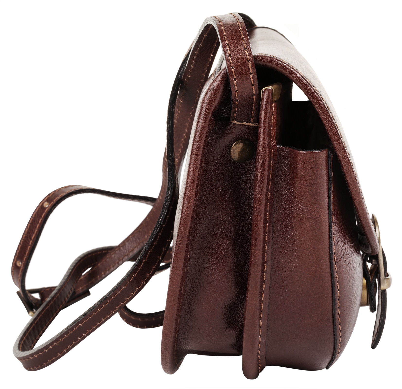 Piké Umhängetasche echt Leder, Made in Italy