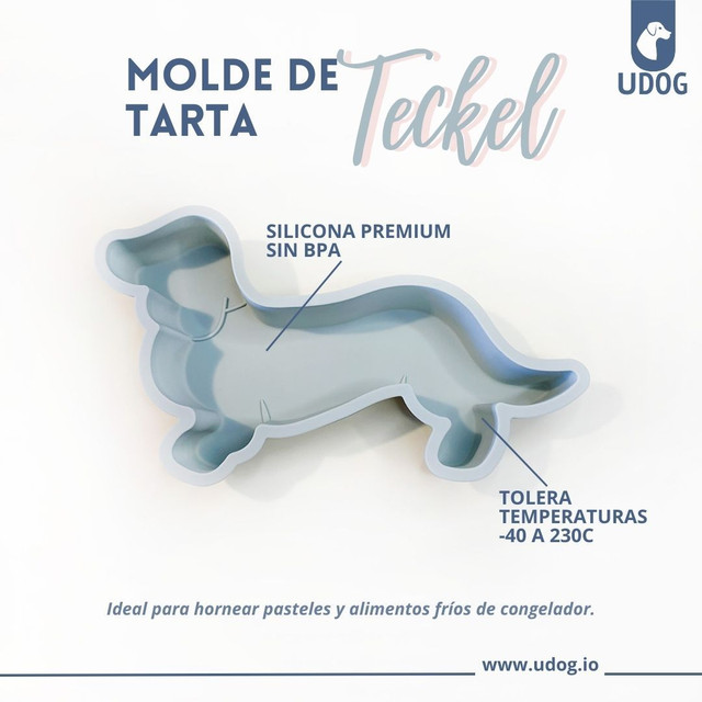 Forma para bolo, edição Teckel - Cinza claro