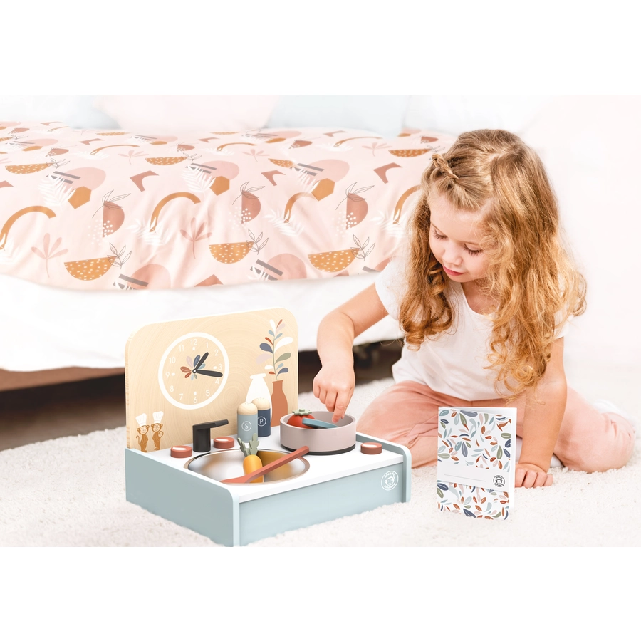 Speedy Monkey Mini Spielküche 8tlg. Natur