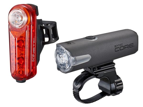 Cateye Sync Core & Kinetic Genopladeligt Lygtesæt, 500/50 Lumen
