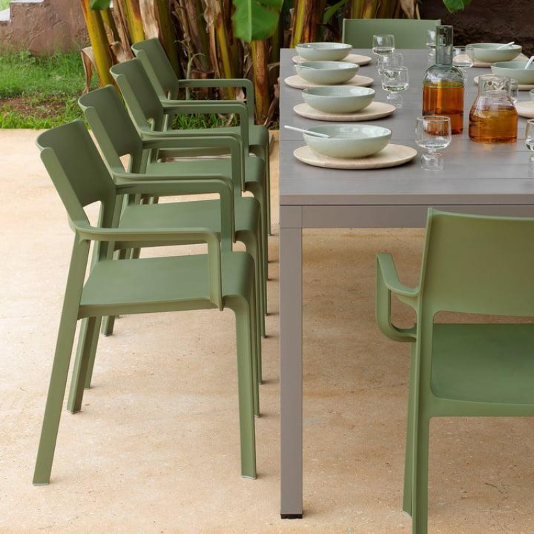 Nardi Trill tuinstoel met armleuning Bianco