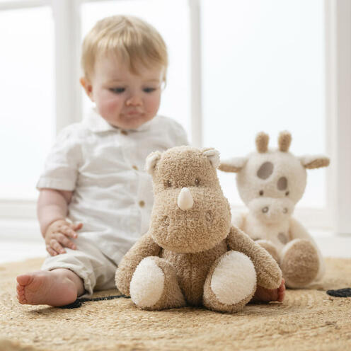PELUCHE RHINO - CARAMEL - NATTOU