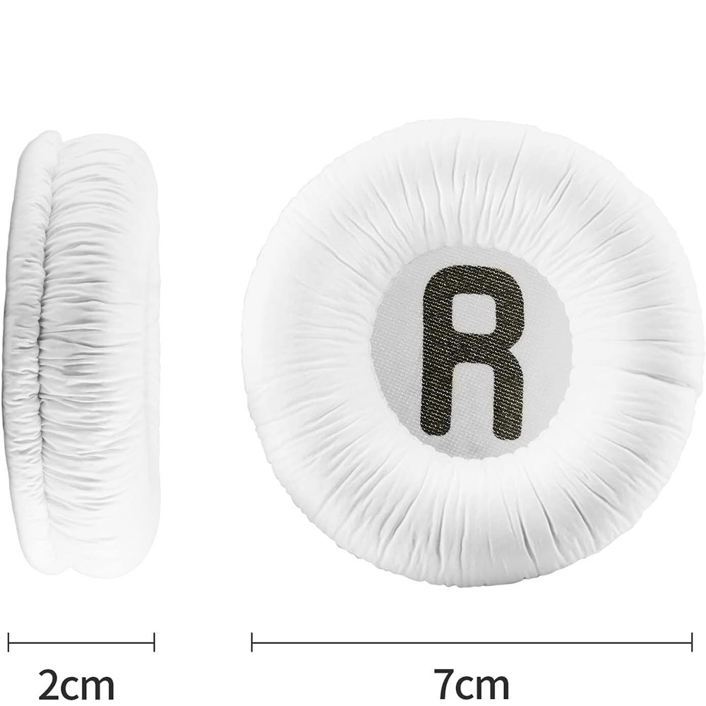 (1 Paar) Sony WH-CH500 / 510 / ZX3308BT / 310 / ZX100 / 600 / V15 Kopfhörer Ersatz Ohr Polster Kissen - Weiss