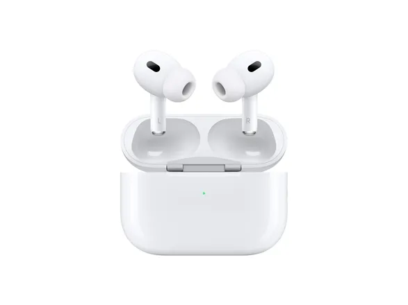 Apple | AirPods Pro - 2. Generation (2023) - Trådløse øretelefoner med mik. - aktiv støjdæmpning - hvid | Magsafe Charging Case (USB-C)