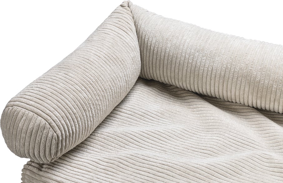 Designed by Lotte hondenkussen Ribbed grijs 70 x 50 x 13,5 cm
