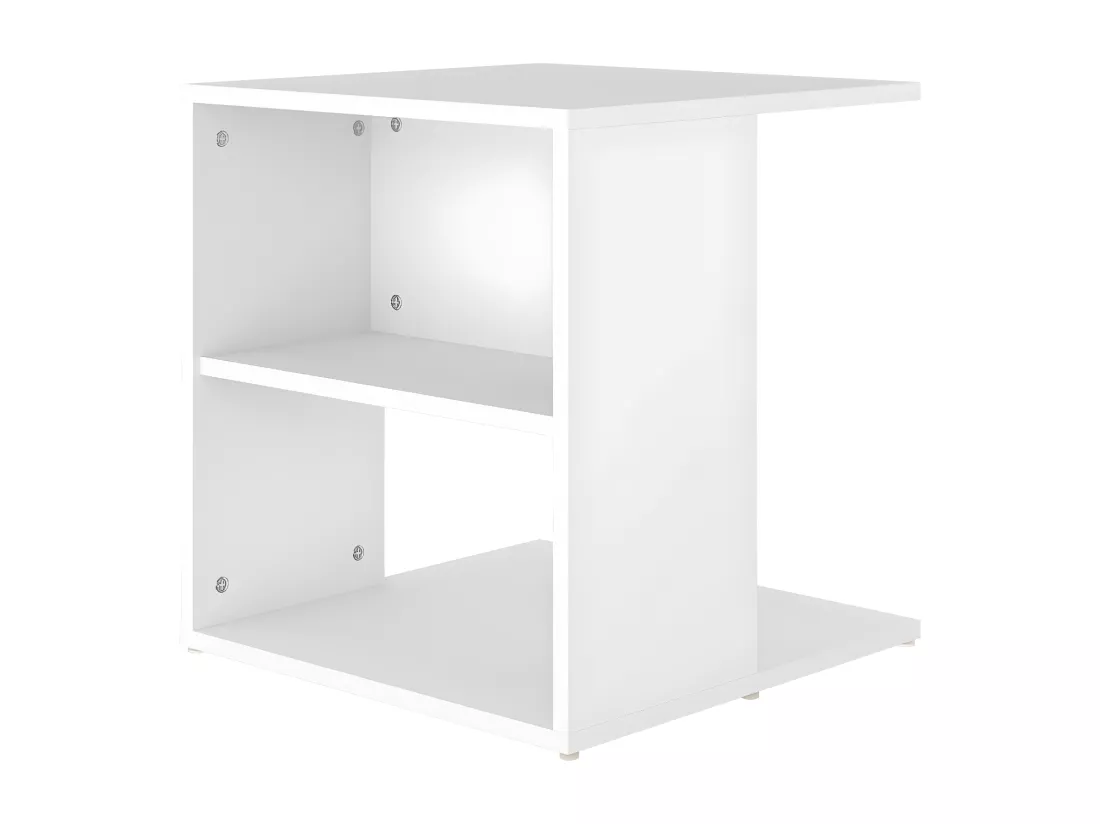 Table d'appoint Blanc 45x45x48 cm Aggloméré