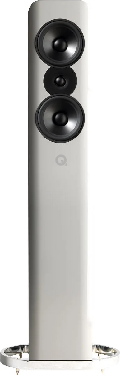 Q Acoustics Concept 500 Blanc & Chêne (la paire) Enceintes colonne