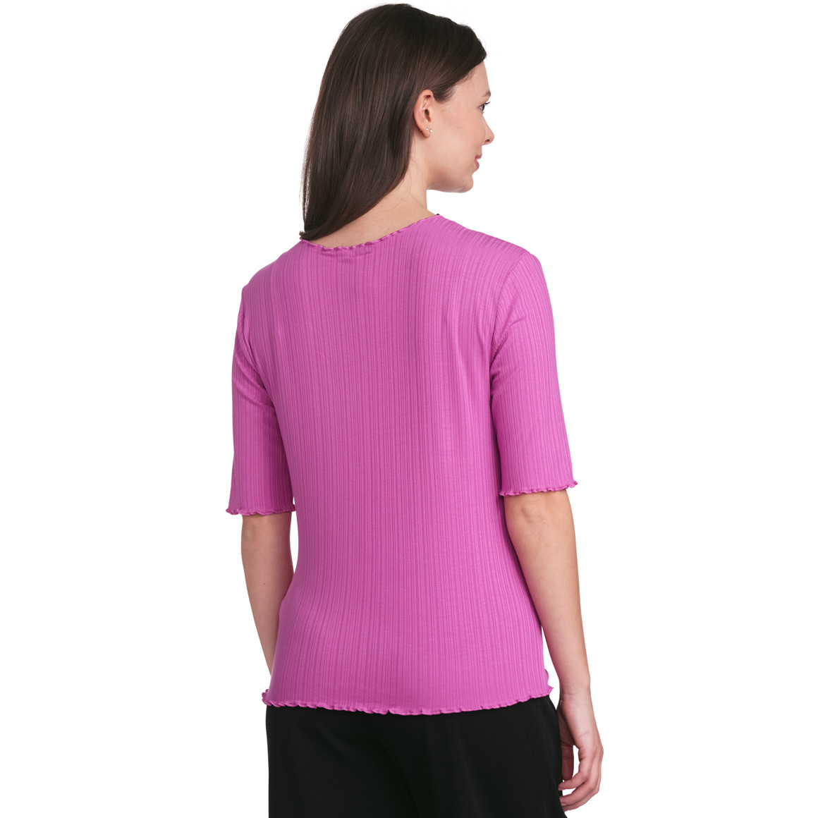 Damen T-Shirt aus Viskose-Mix pink