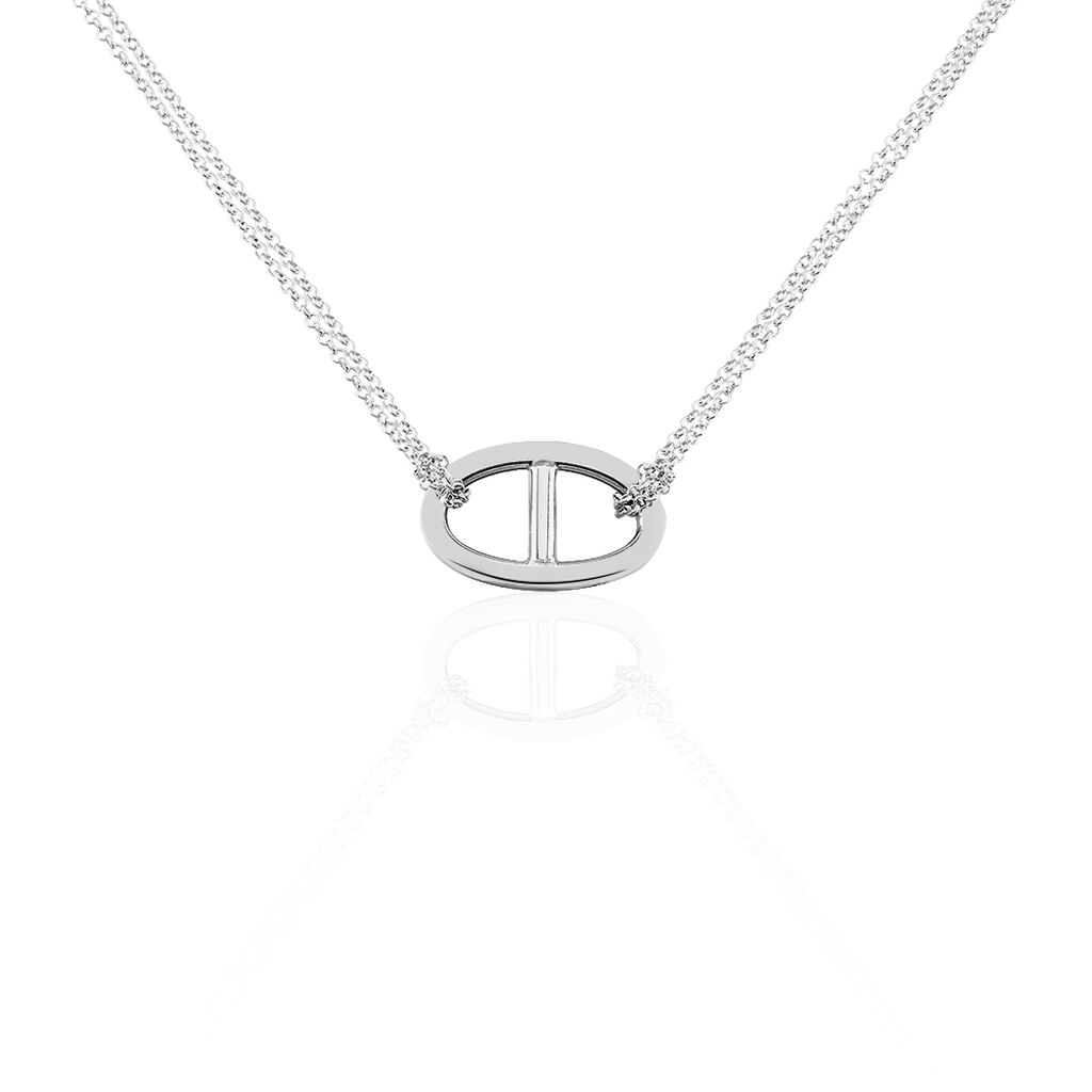 Collier Abdon Argent Blanc