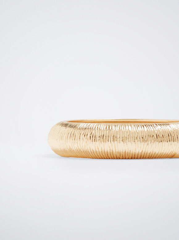 Pulsera Rígida Dorada - Dorado