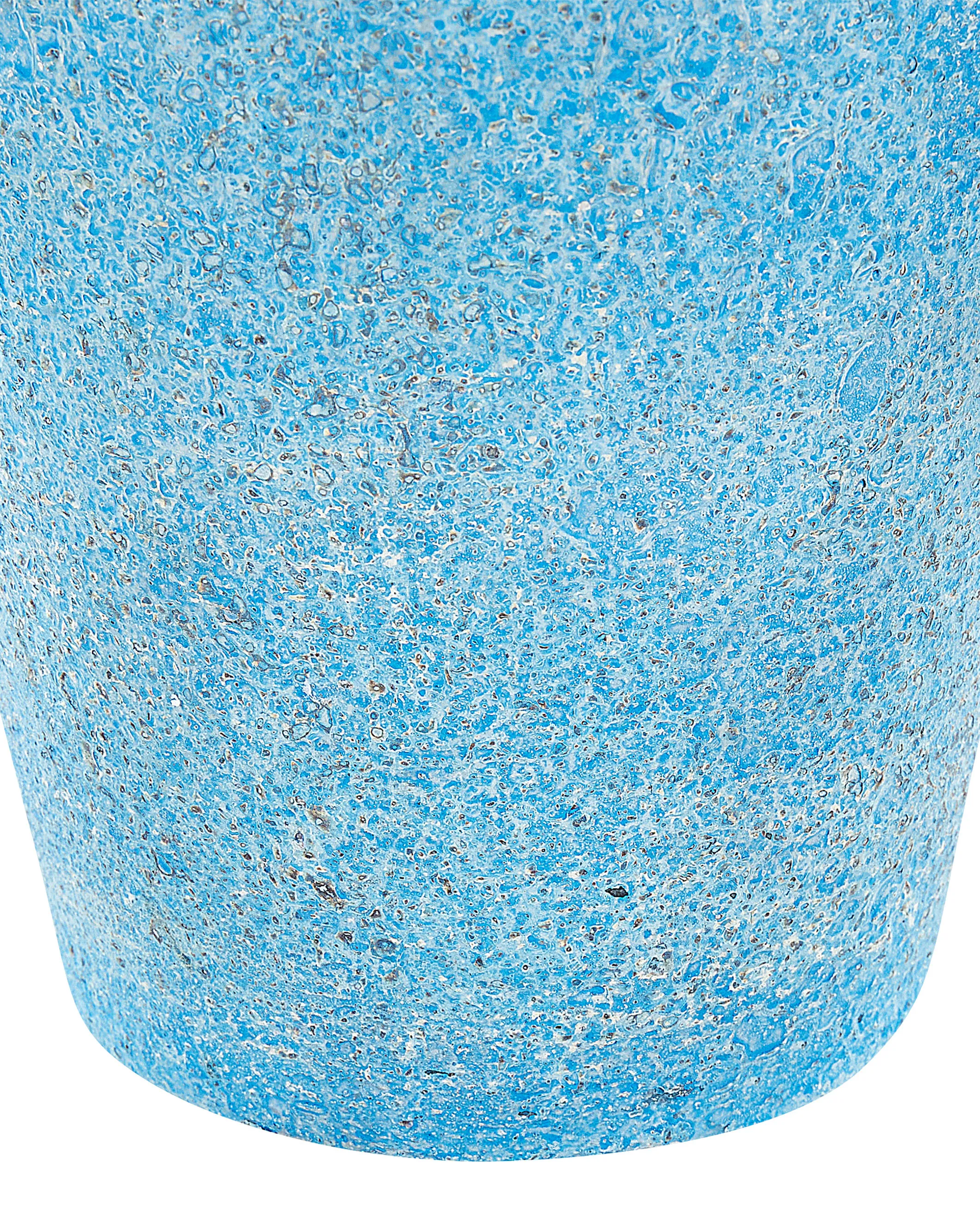 Decoratieve vaas PLATEJE Keramiek 42 cm Blauw