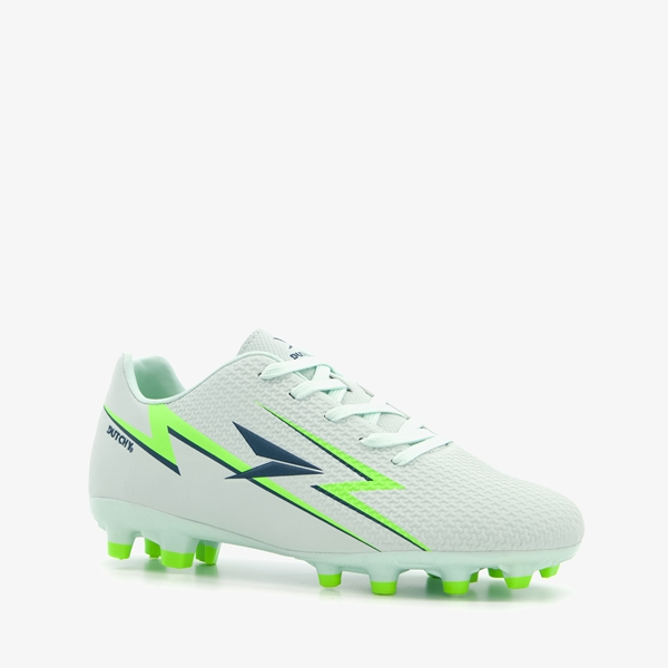 Dutchy Pitch MG kinder voetbalschoenen wit/groen