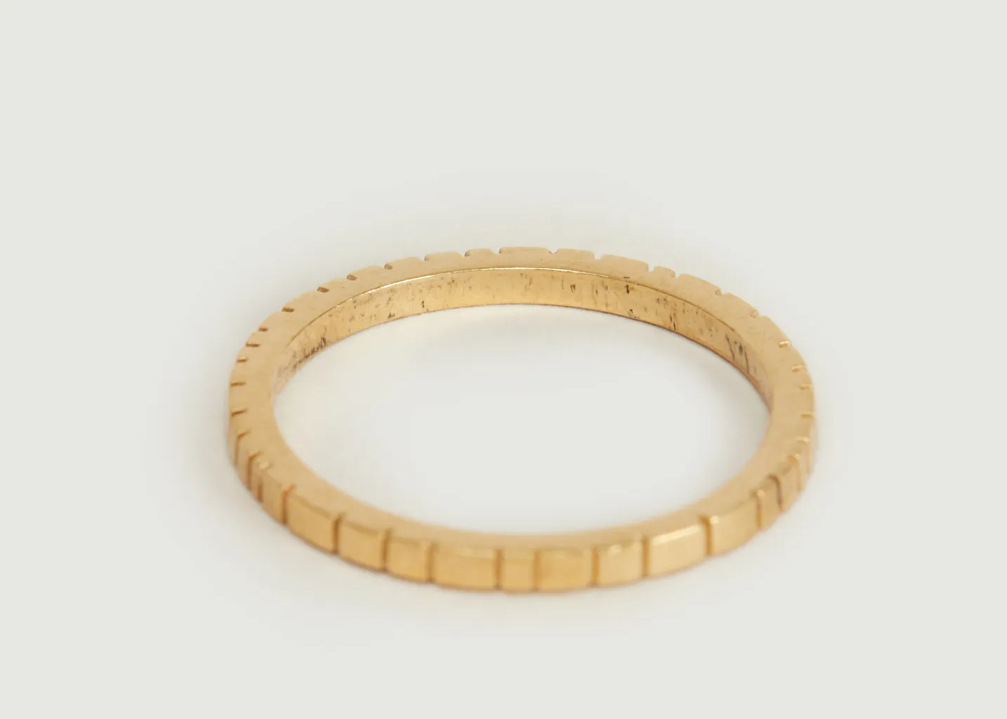 Bague en vermeil jaune Trace Monsieur