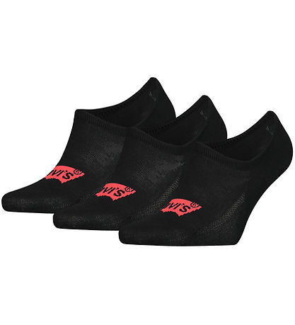 Levis Footies - High Rise - 3er-Pack - Schwarz