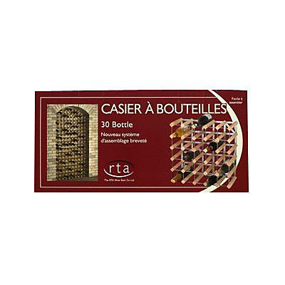 Casier 30 bouteilles en bois et métal galvanisé