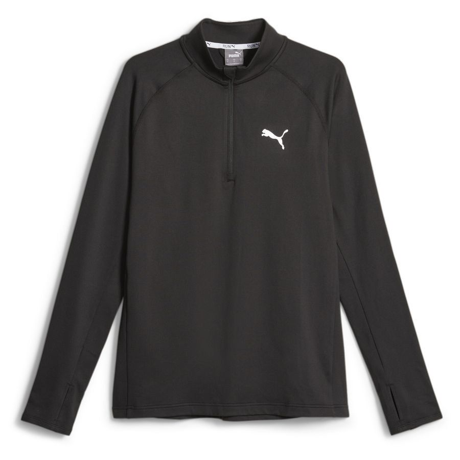 PUMA Haut Running 1/2 Zip CLOUDSPUN - Noir