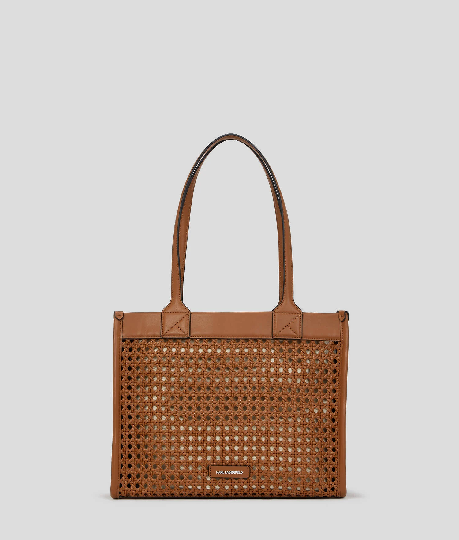 SAC CABAS K/SKUARE DE TAILLE MOYENNE - Tan foncé