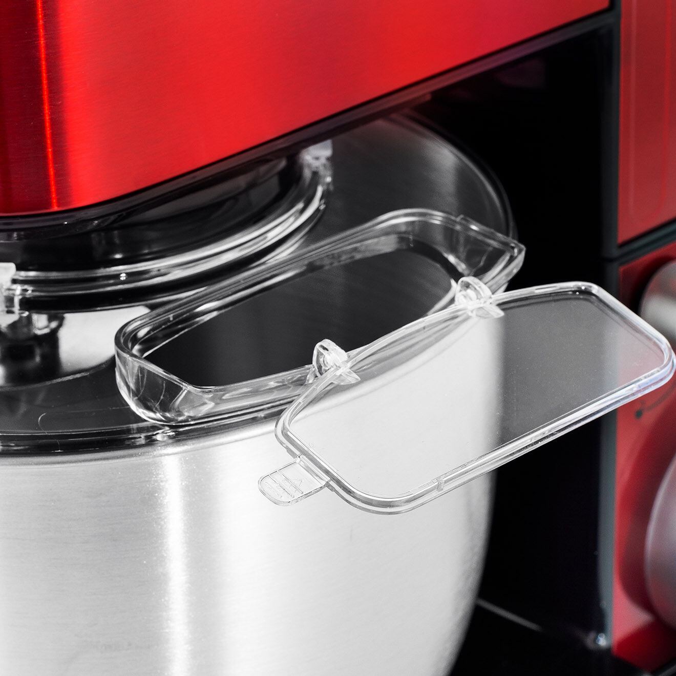 Kitchencook Robot pétrin avec bras inclinable à 30° rouge - 5.5 L