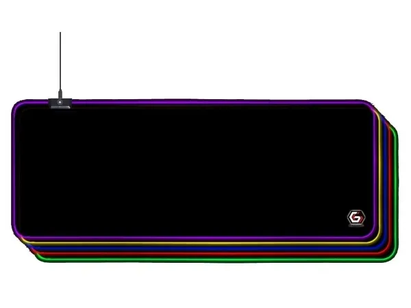 Gembird MP-GAMELED-L Gaming musemåtte med LED lyseffekt, størrelse L (30cm x 80cm)