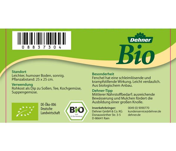 Bio Knollenfenchel, 6er Schale