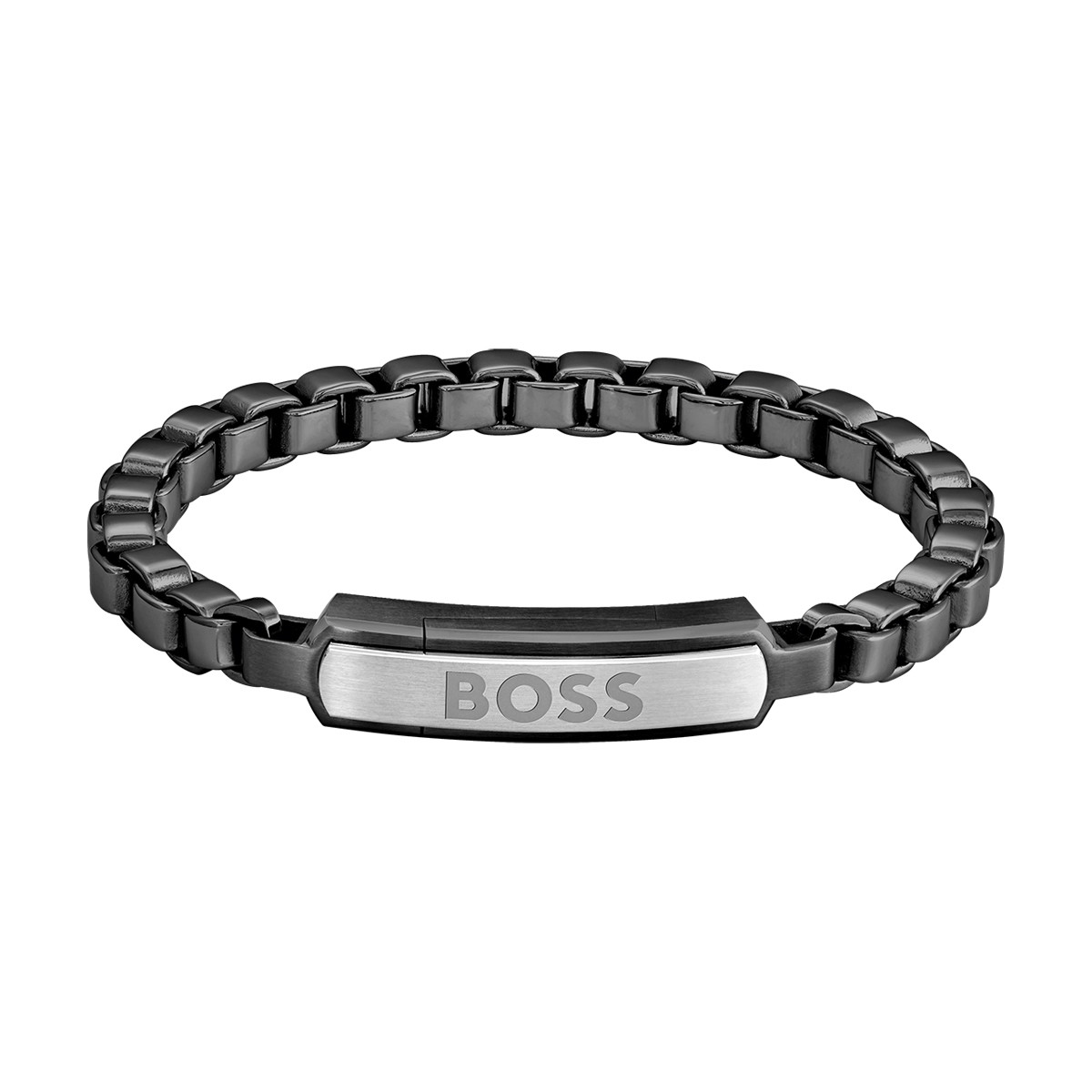 Bracelet BOSS acier noir