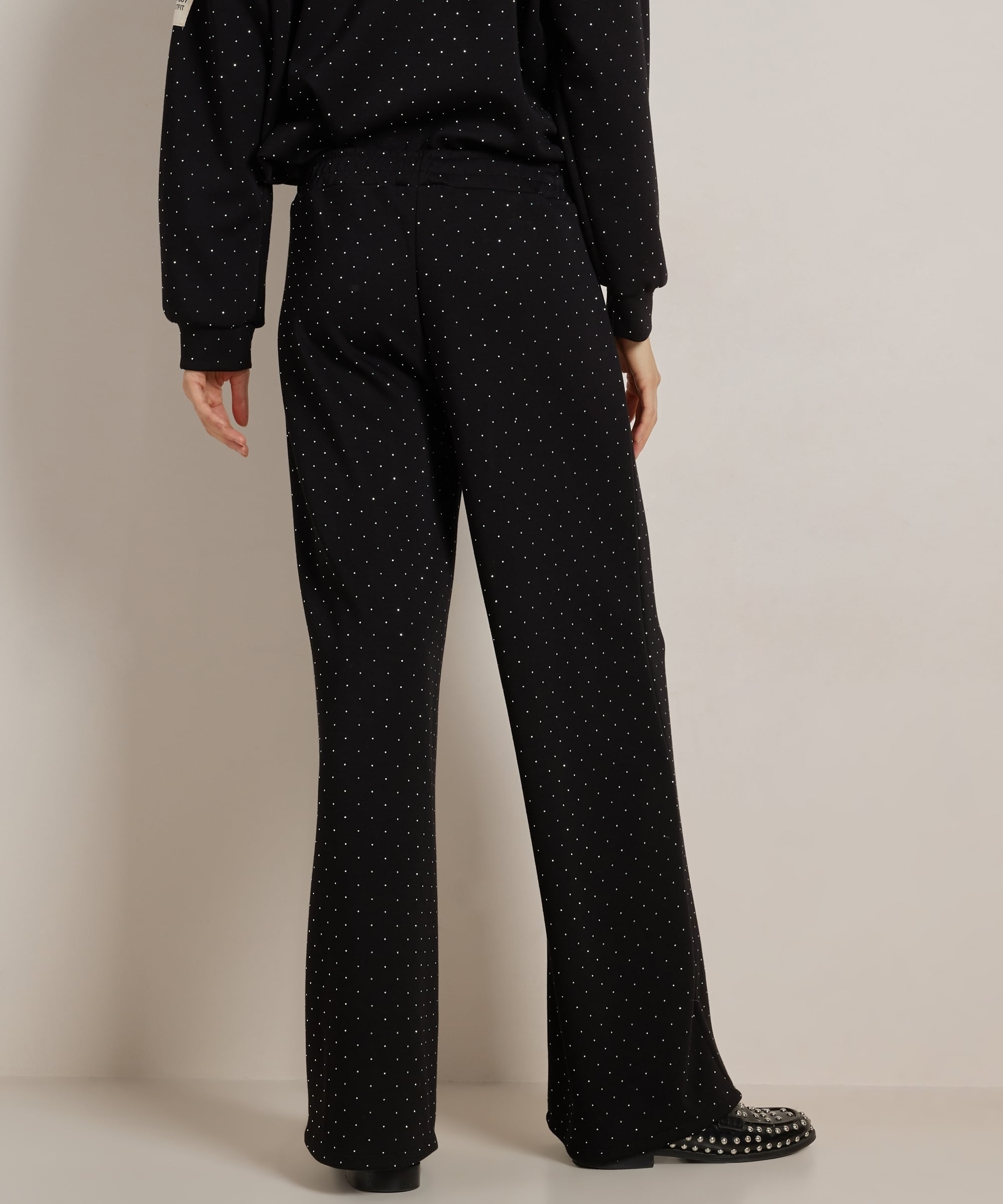 wide fit broek label glitters