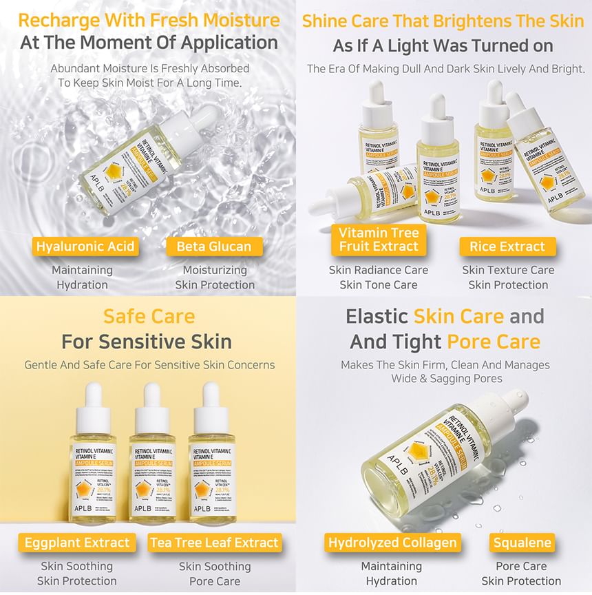 APLB - Retinol Vitamine C Vitamine E Ampul Serum Set