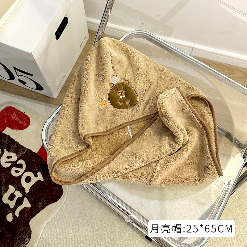 Momoi - Coral Fleece Snel Droog Haarhanddoek / Badhanddoek / Set (Verschillende Dessins)