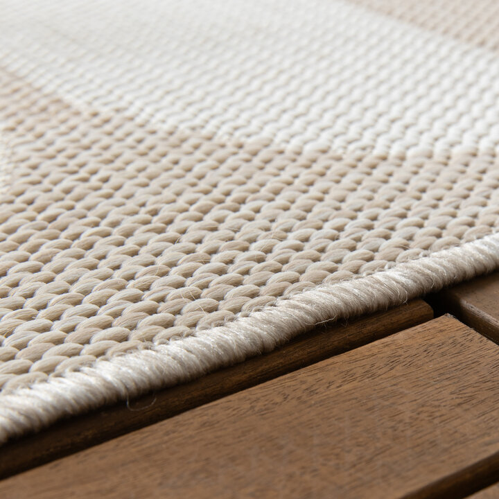 Buitenvloerkleed - Capri Circles Beige/Creme | Stijlvol!
