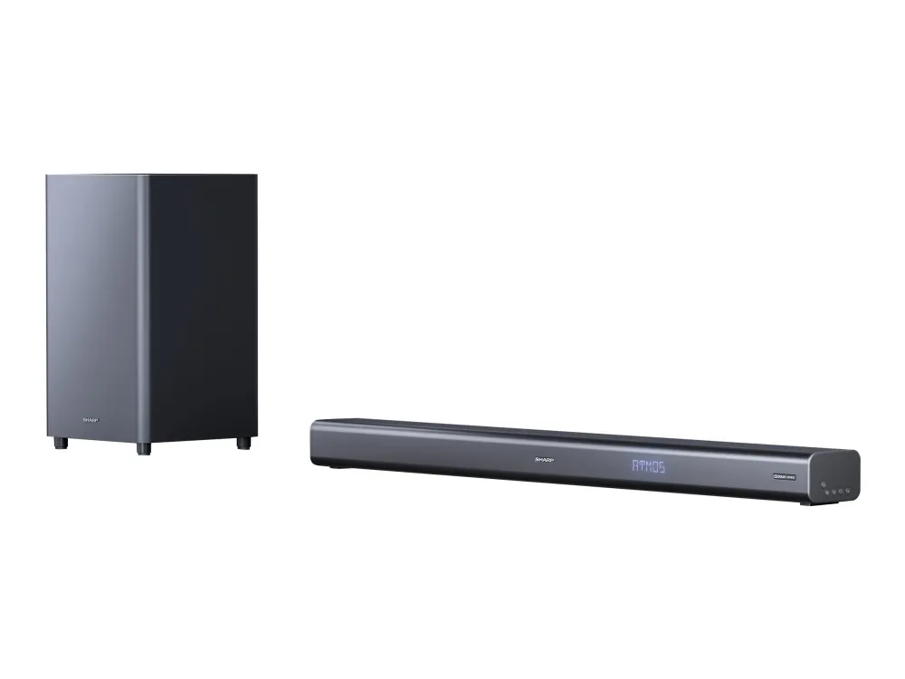 Sharp HT-SBW460 - Lydbarsystem - til hjemmebiograf - 3.1.kanal - trådløs - Bluetooth - 220 Watt (Total) - mat sort