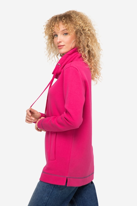 Sweatshirt, Stehkragen, Langarm