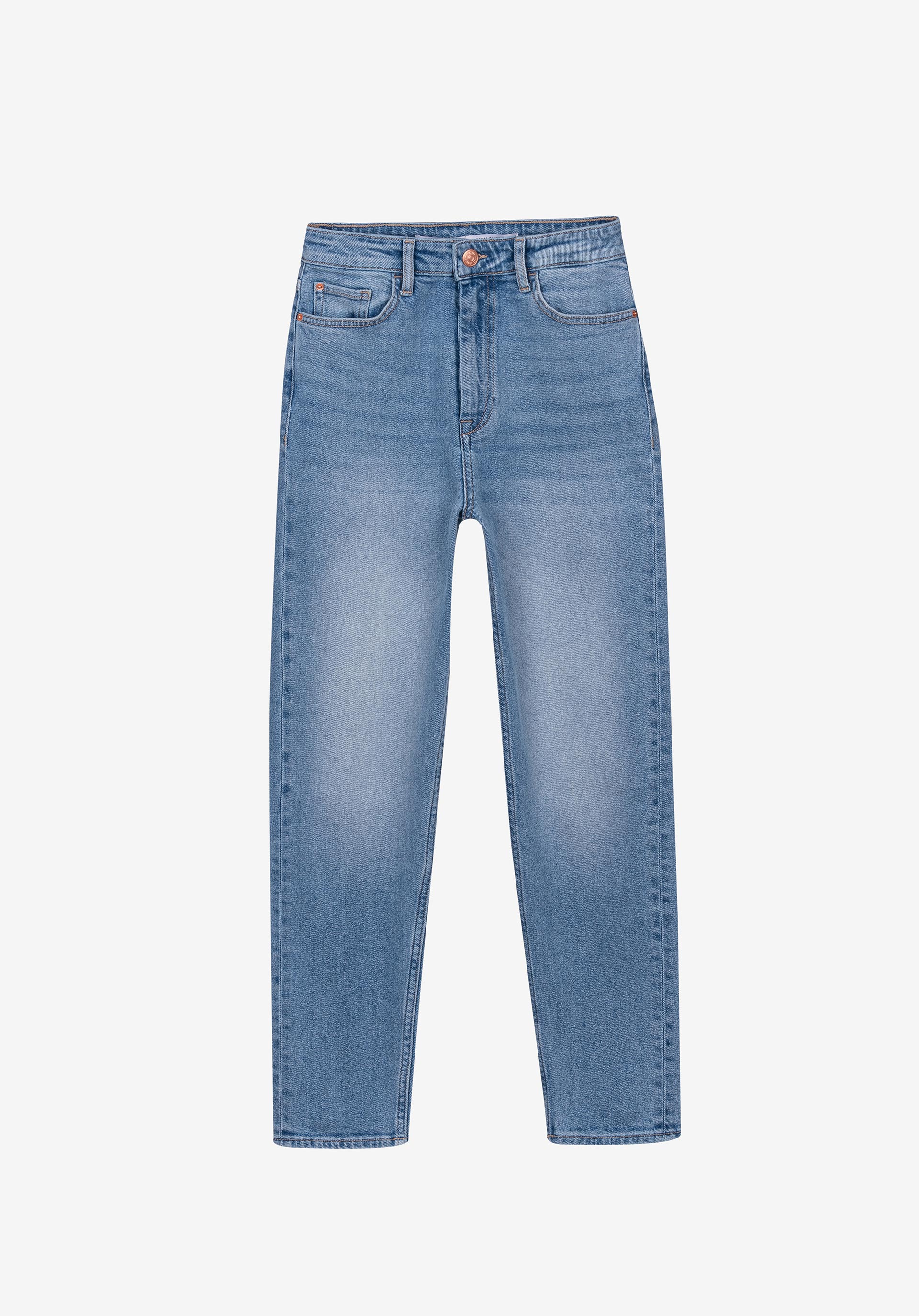 Jeans Mom Slim Fit Cintura Alta