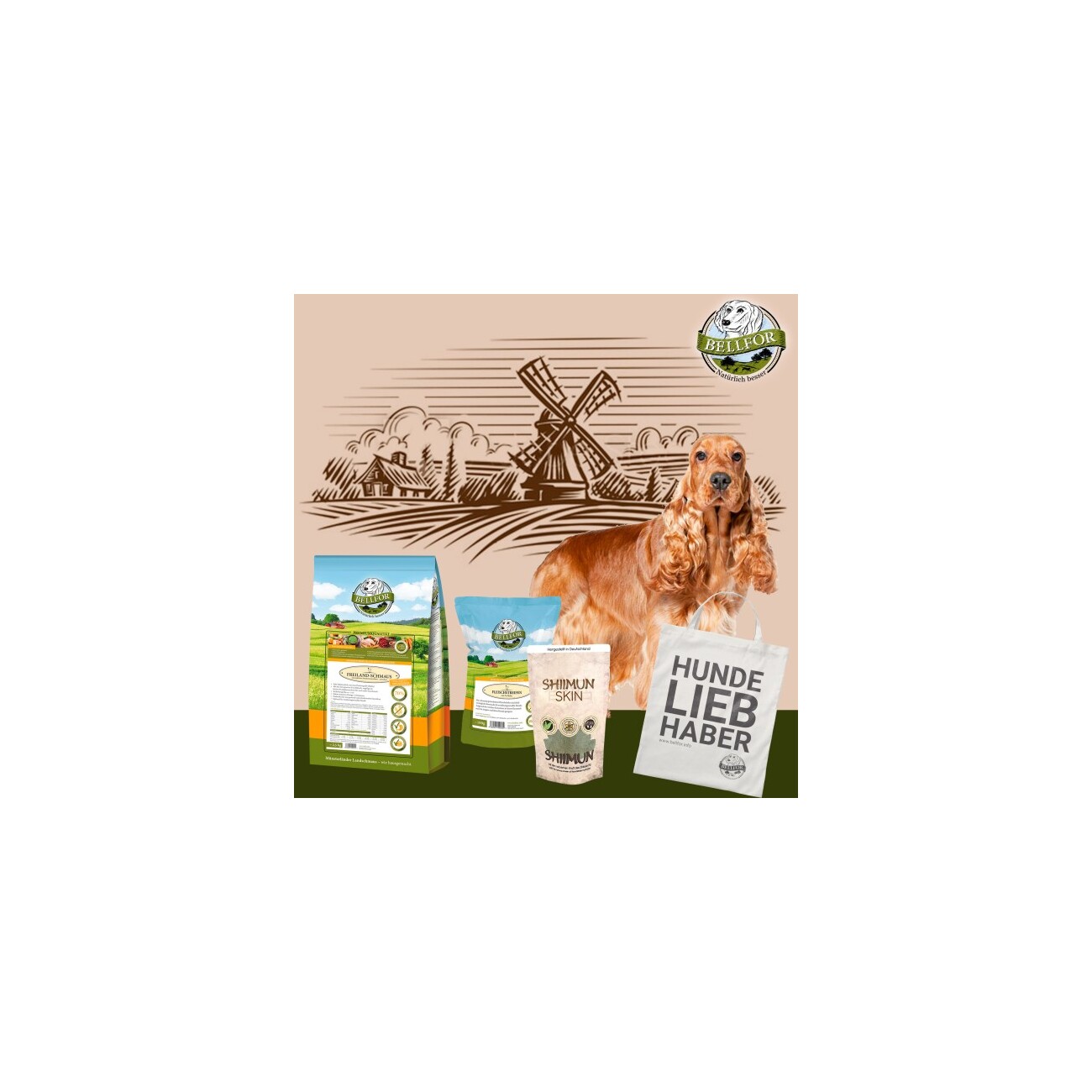 Bellfor Cocker Spaniel Futter Set