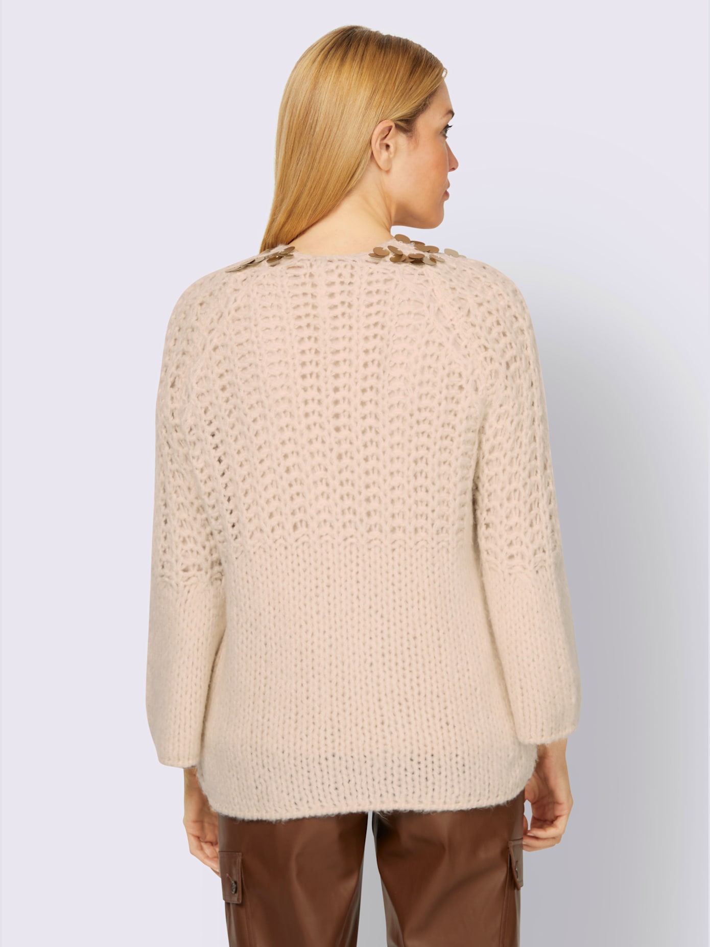 Veste en tricot grosse maille douce