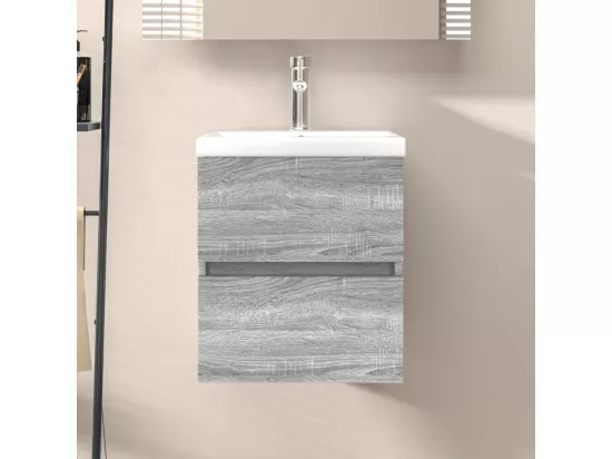Armoire d'évier Sonoma gris 41x38,5x45 cm Bois d'ingénierie