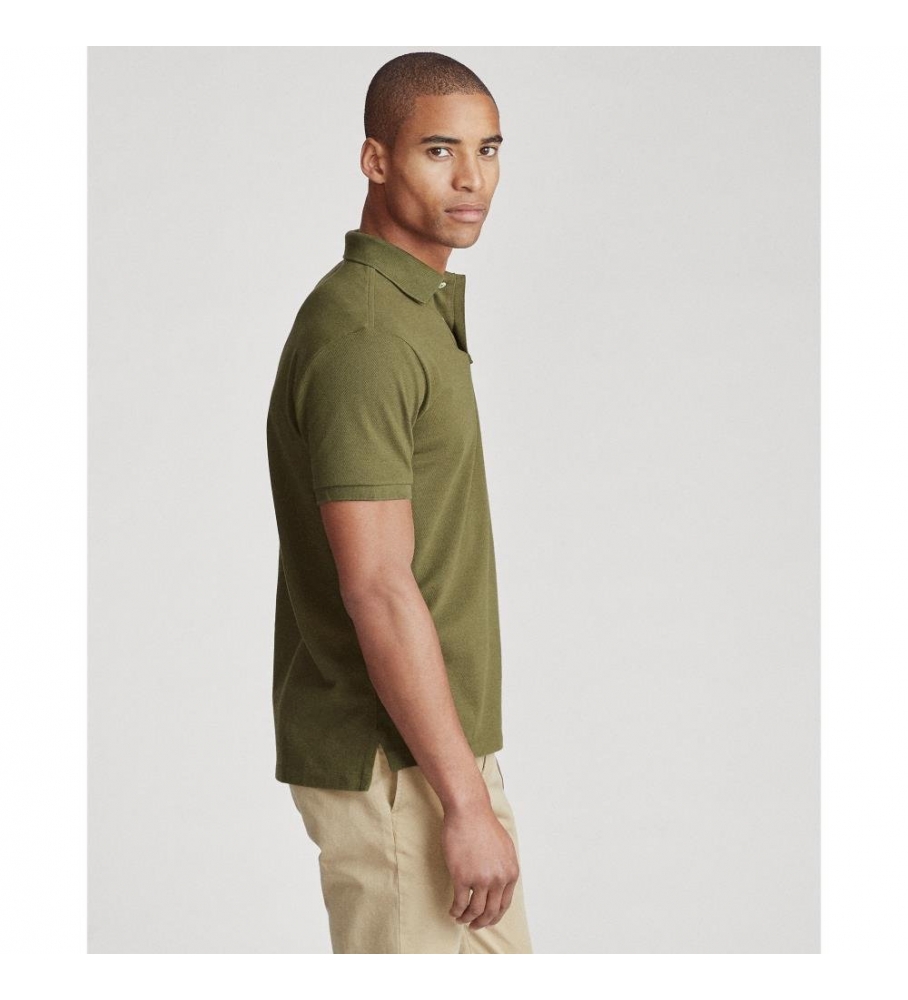 Polo Ralph Lauren Piqué Custom Slim Fit Verde
