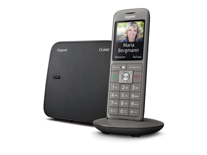 Gigaset Schnurlostelefon CL660 Silber Moderner Blickfang – perfekt individuell einstellbar
