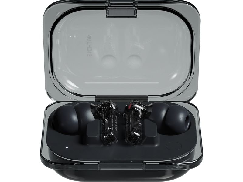 Nothing Ear Wireless In-Ear-Kopfhörer Ear (a) 3.Gen. Schwar Transparente In-Ear-Kopfhörer mit aktiver Geräuschunterdrückung