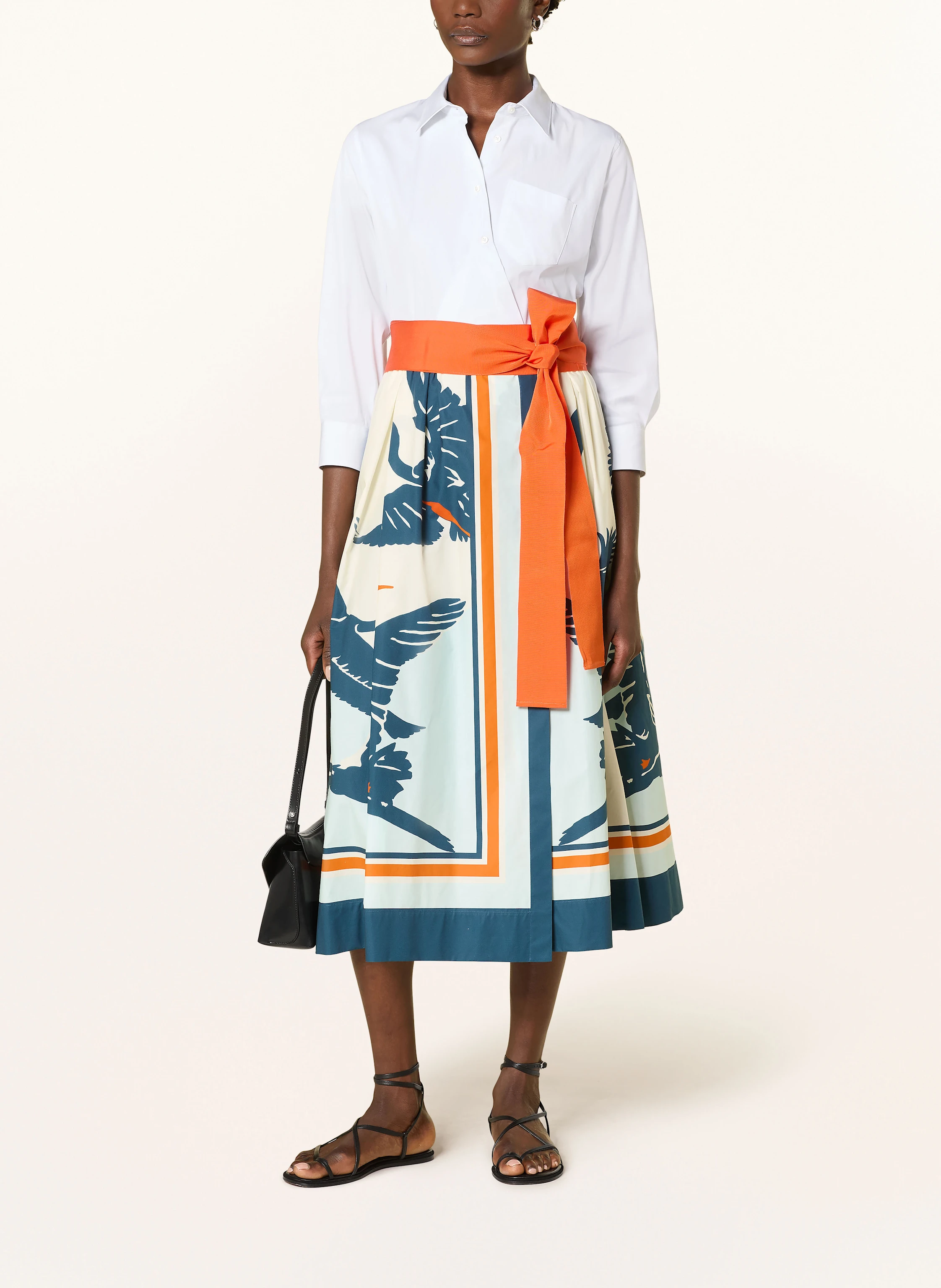 sara roka Hemdblusenkleid mit 3/4-Arm