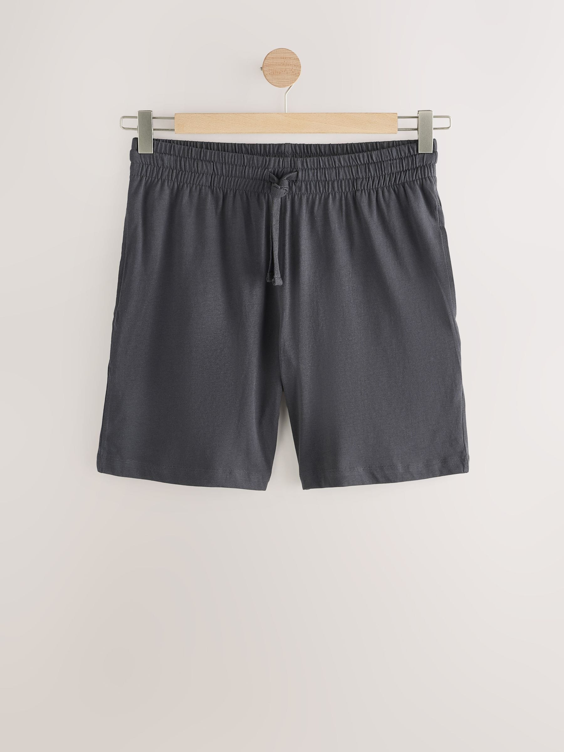 Marineblauw/grijs - Set van 3 jersey pyjamashorts