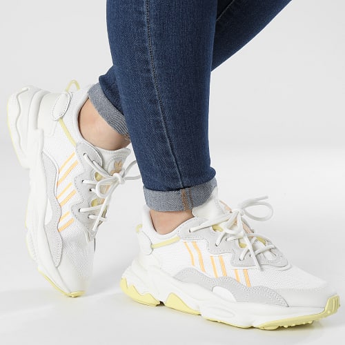 Baskets Femme Ozweego GW5623 Off White Calvi Acid Orange