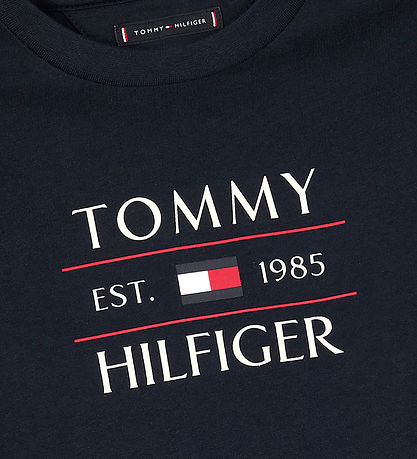 Tommy Hilfiger T-Shirt - Flagge - Dark Nacht Navy
