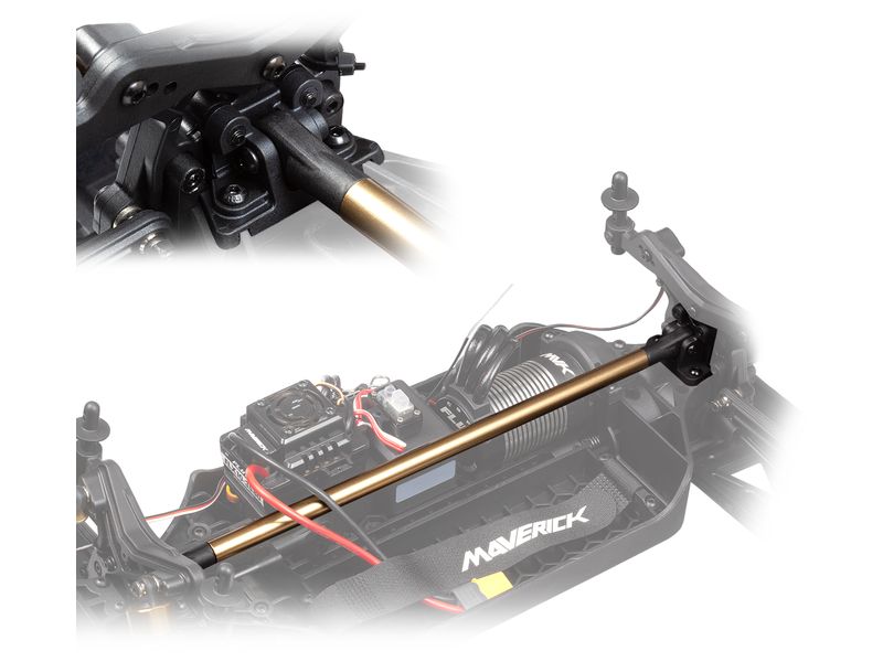 Maverick Monster Truck Quantum2 MT Flux 4WD Rot, ARTR, 1:10 Off-Road RC Modell mit Brushless Allradantrieb