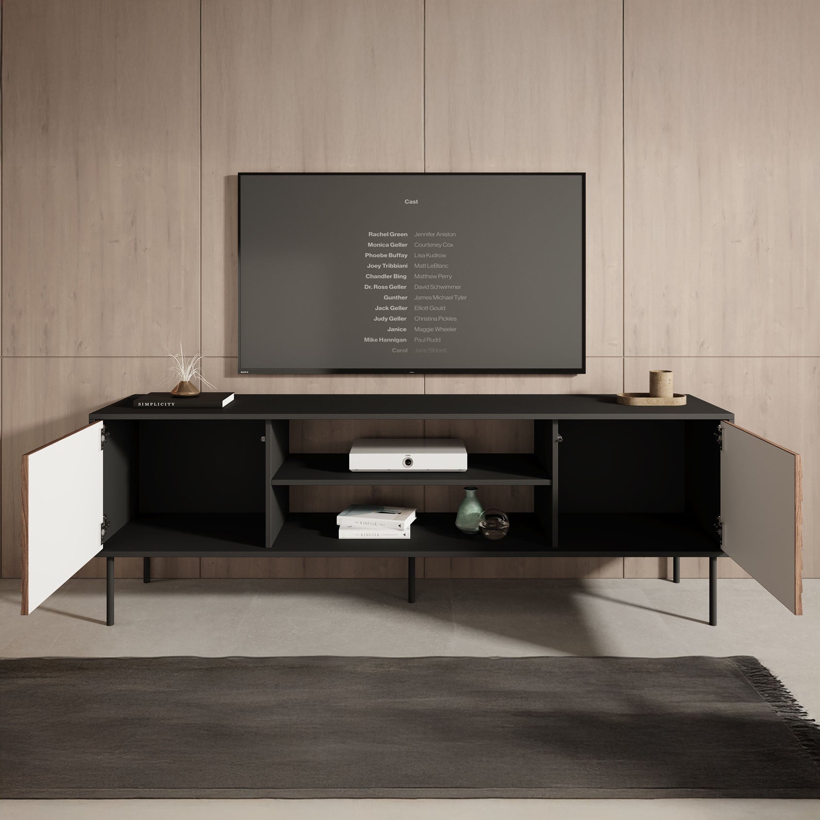 Meubella - TV-Meubel Cordoba - Eiken - 180 cm