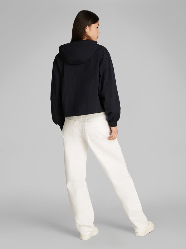Calvin Klein Jeans Windbreaker »COTTON NYLON WINDBREAKER JACKET« mit Kapuze mit Logodruck