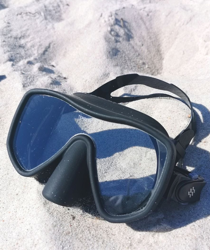 Watery Combo snorkelsæt til voksne (fra 15 år) - Coast/Itzel - Sort