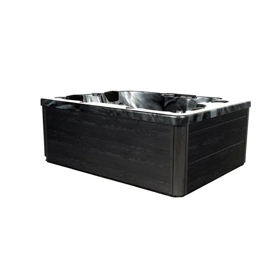 HOME DELUXE Whirlpool buiten ZWART MARBLE Puur