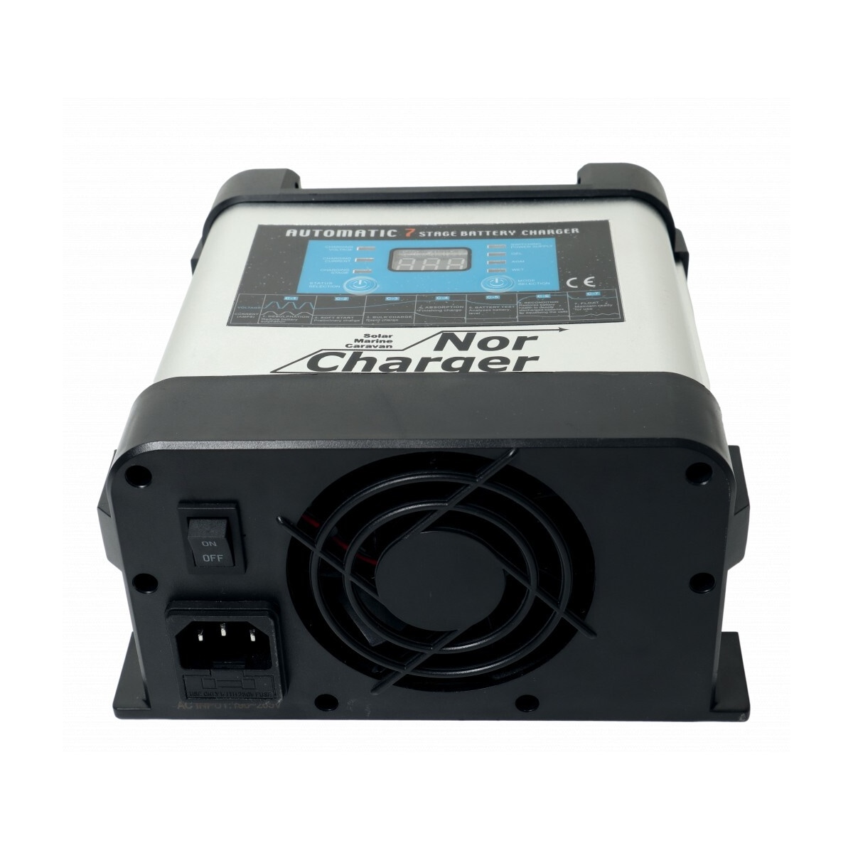 NOR CHARGER Pro Serie Elektronisk Batterilader 12V 10A 2-kanaler