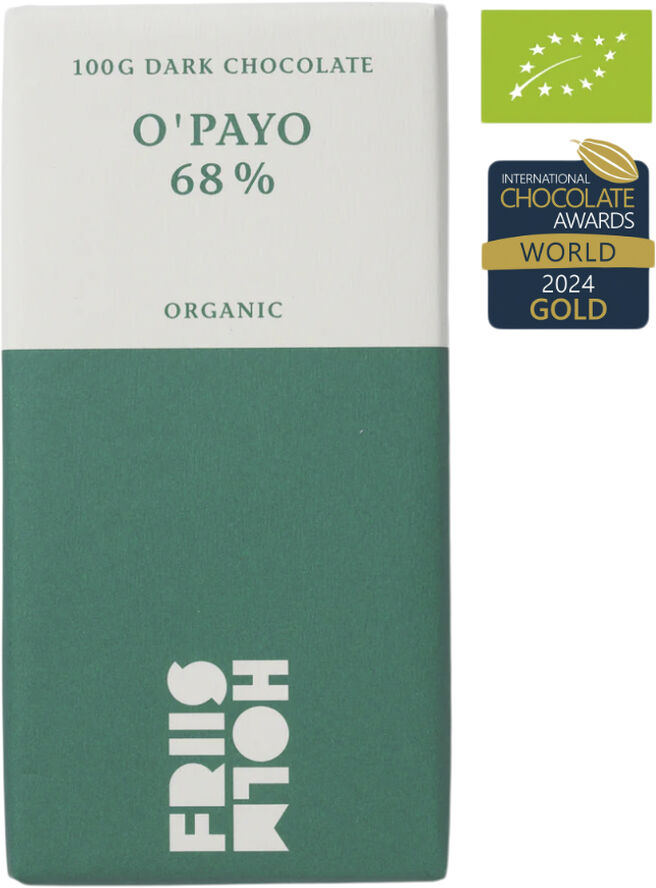 Friis-Holm Organic O'payo 68% 100 g økologisk